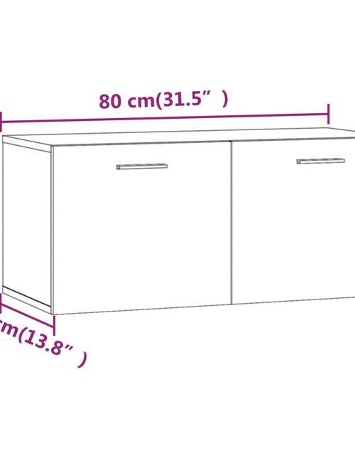 Загрузите изображение в средство просмотра галереи, Dulap de perete, gri sonoma, 80x35x36,5 cm, lemn compozit Lando - Lando
