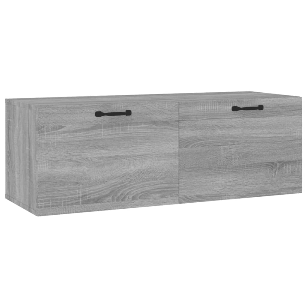 Dulap de perete, gri sonoma, 100x36,5x35 cm, lemn prelucrat - Lando