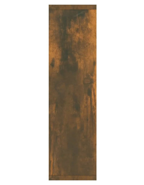 Încărcați imaginea în vizualizatorul Galerie, Dulap cu oglindă și LED, stejar fumuriu, 76x15x55 cm - Lando
