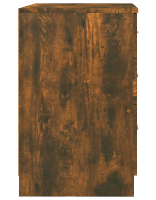 Загрузите изображение в средство просмотра галереи, Noptieră, stejar fumuriu, 40x40x63 cm, lemn prelucrat - Lando
