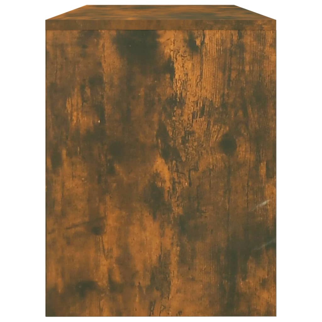 Taburet de toaletă, stejar fumuriu, 70x35x45 cm, lemn prelucrat - Lando