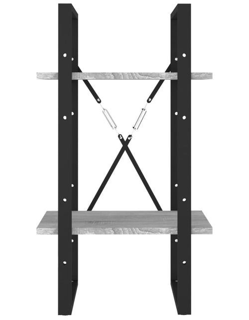 Загрузите изображение в средство просмотра галереи, Bibliotecă 2 niveluri gri sonoma 40x30x70 cm lemn compozit Lando - Lando
