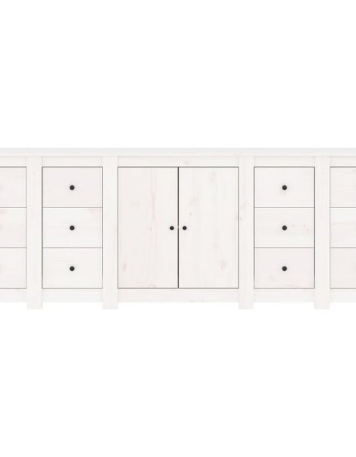 Загрузите изображение в средство просмотра галереи, Servantă, alb, 230x35x80 cm, lemn masiv de pin Lando - Lando
