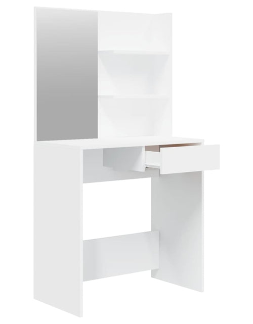Încărcați imaginea în vizualizatorul Galerie, Set măsuță de toaletă, alb, 74,5x40x141 cm - Lando
