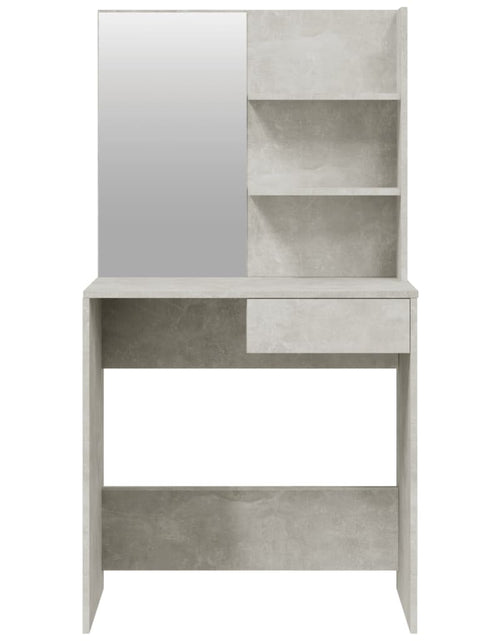 Încărcați imaginea în vizualizatorul Galerie, Set măsuță de toaletă, gri beton, 74,5x40x141 cm - Lando
