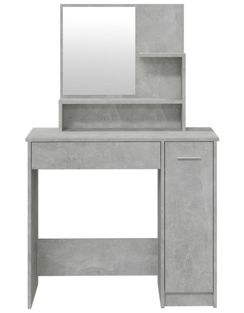 Încărcați imaginea în vizualizatorul Galerie, Set măsuță de toaletă, gri beton, 86,5x35x136 cm - Lando
