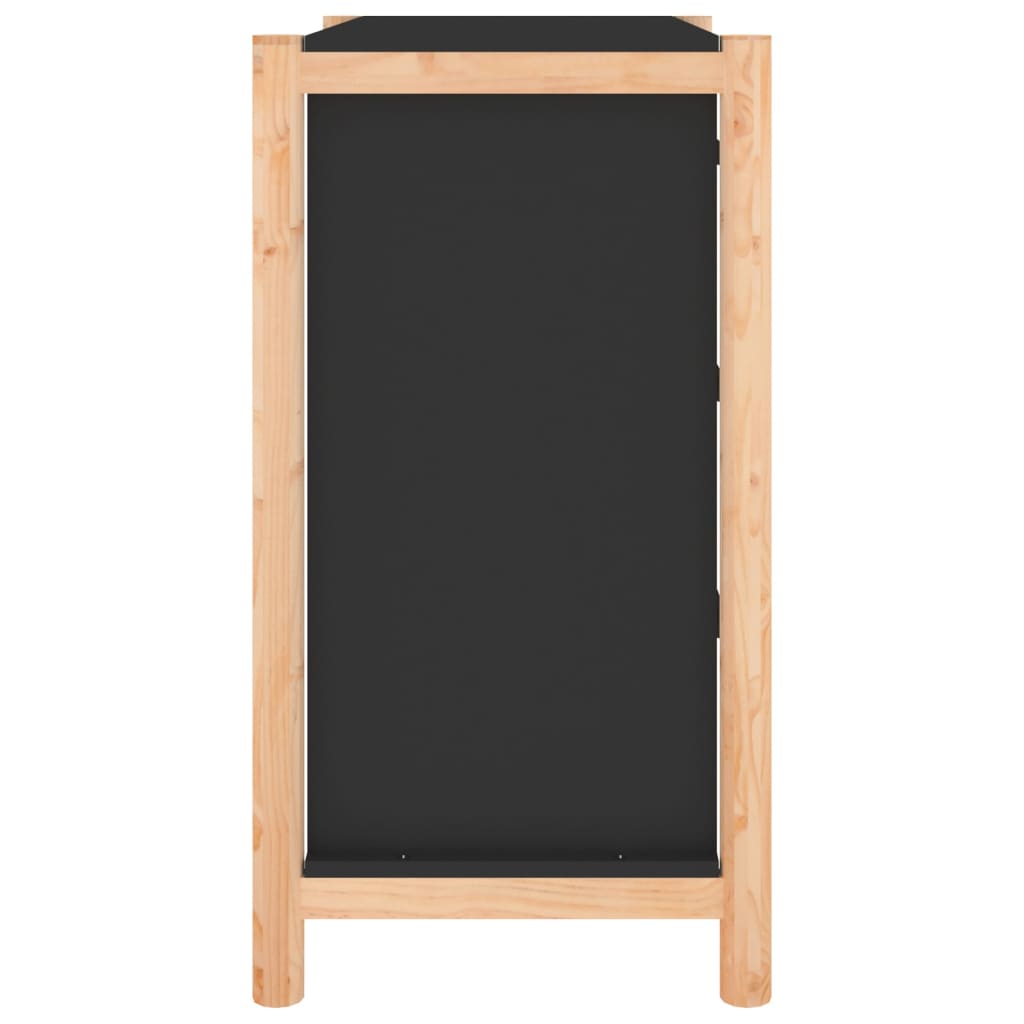 Servantă, negru, 62x38x70 cm, lemn prelucrat - Lando