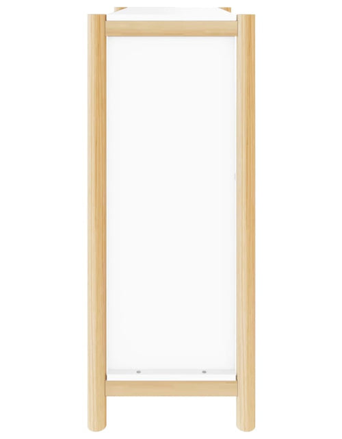 Încărcați imaginea în vizualizatorul Galerie, Pantofar, alb, 57,5x33x80 cm, lemn compozit - Lando
