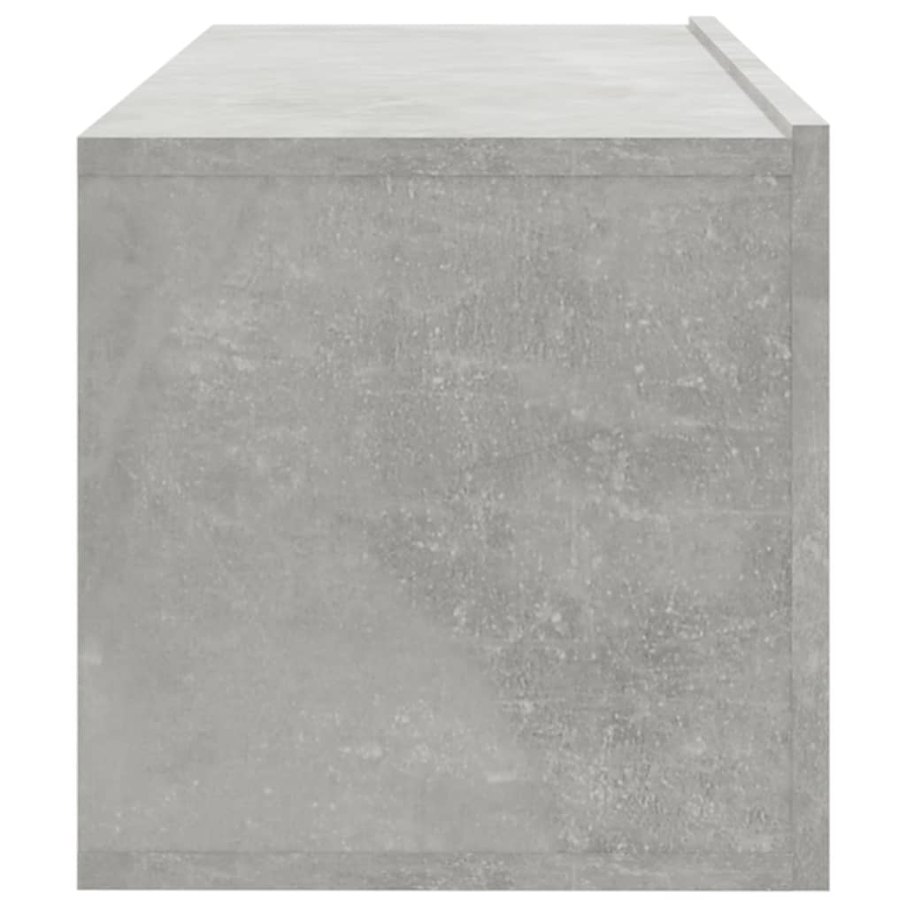 Dulapuri TV de perete, 4 buc, gri beton, 100x30x30 cm Lando - Lando