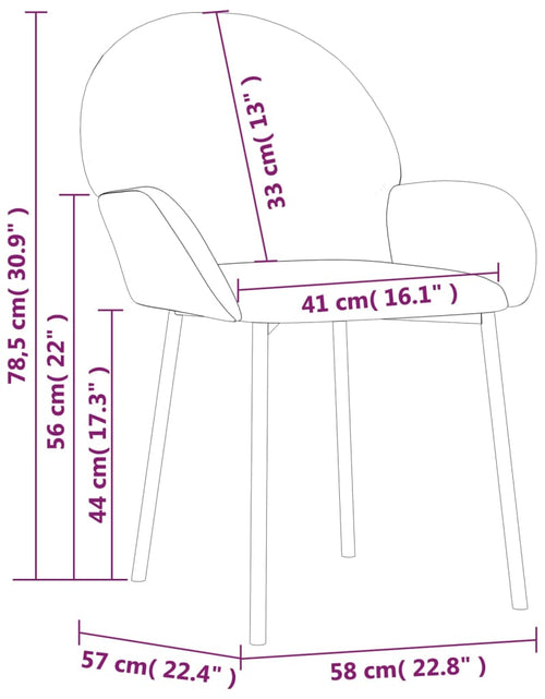 Încărcați imaginea în vizualizatorul Galerie, Scaune de bucătărie, 2 buc., crem, catifea Lando - Lando
