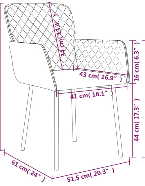 Загрузите изображение в средство просмотра галереи, Scaune de bucătărie, 2 buc., gri închis, catifea Lando - Lando
