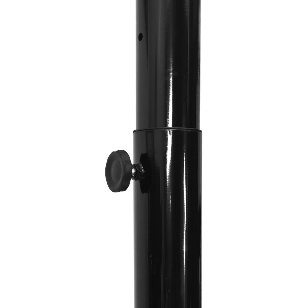 Suport cu coș de baschet, negru, 258-363 cm, polietilenă Lando - Lando