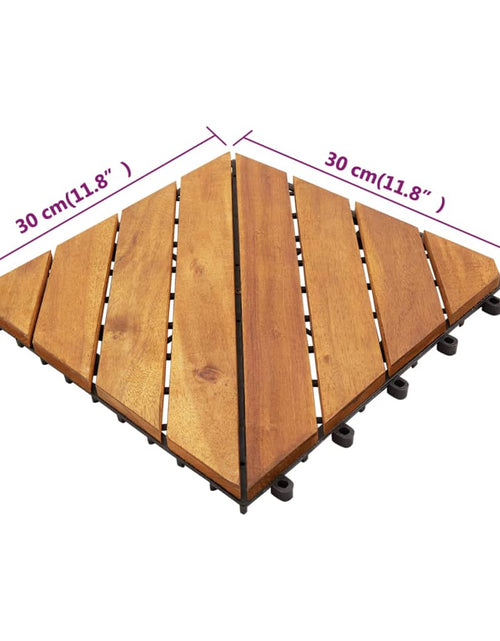 Загрузите изображение в средство просмотра галереи, Plăci pardoseală, 20 buc., maro, 30x30 cm, lemn masiv de acacia - Lando
