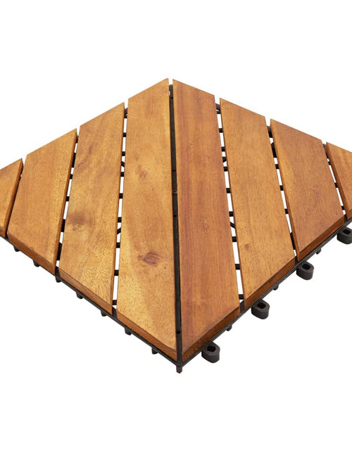 Загрузите изображение в средство просмотра галереи, Plăci pardoseală, 30 buc., maro, 30x30 cm, lemn masiv de acacia - Lando
