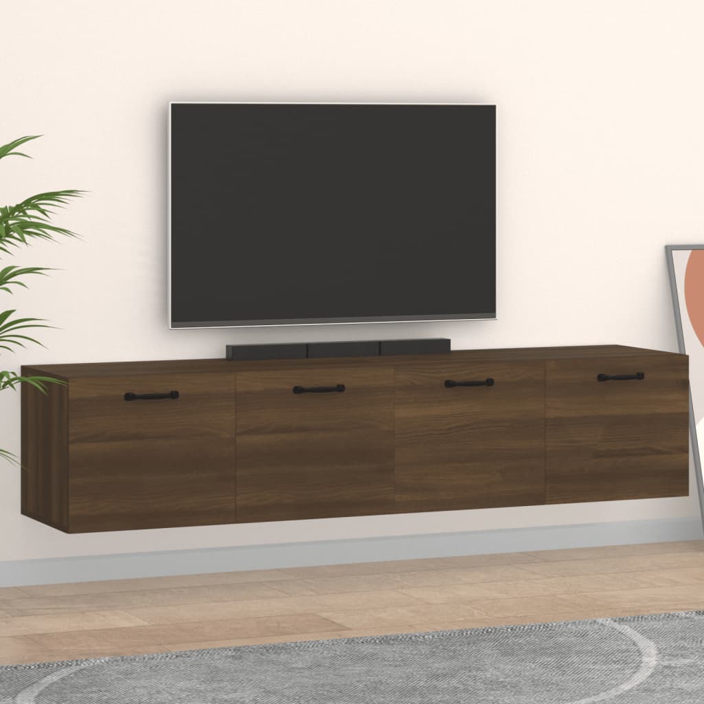 Dulapuri TV de perete 2 buc. stejar maro 60x36,5x35 cm lemn - Lando