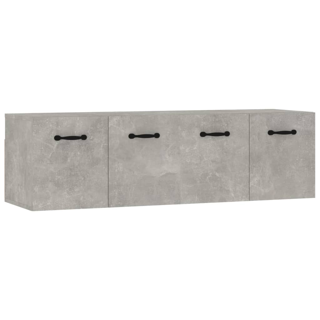 Dulapuri de perete 2 buc. gri beton 80x35x36,5cm lemn prelucrat - Lando