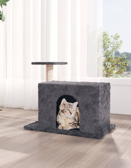 Încărcați imaginea în vizualizatorul Galerie, Ansamblu pisici cu stâlp din funie de sisal, gri închis, 51 cm Lando - Lando
