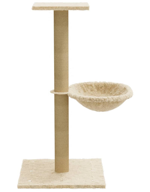Загрузите изображение в средство просмотра галереи, Ansamblu de pisici cu stâlp din funie de sisal, crem, 74 cm - Lando
