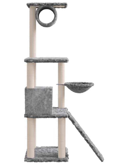 Încărcați imaginea în vizualizatorul Galerie, Ansamblu de pisici, stâlpi din funie sisal, gri deschis, 131 cm Lando - Lando
