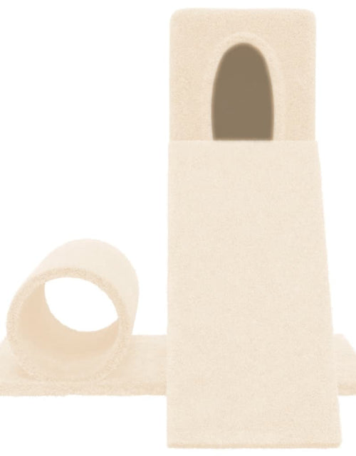 Încărcați imaginea în vizualizatorul Galerie, Ansamblu de pisici cu stâlp din funie de sisal, crem, 59 cm Lando - Lando
