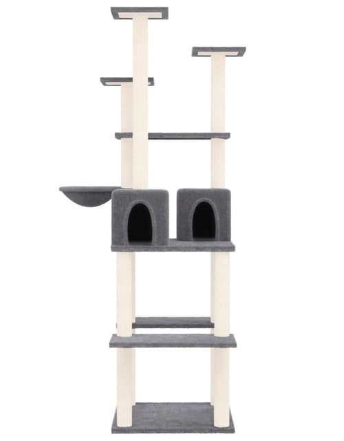 Încărcați imaginea în vizualizatorul Galerie, Ansamblu de pisici, stâlpi din funie sisal, gri închis, 167 cm Lando - Lando
