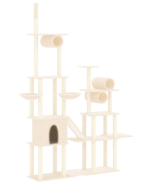 Загрузите изображение в средство просмотра галереи, Ansamblu de pisici cu stâlpi din funie de sisal, crem, 279 cm Lando - Lando
