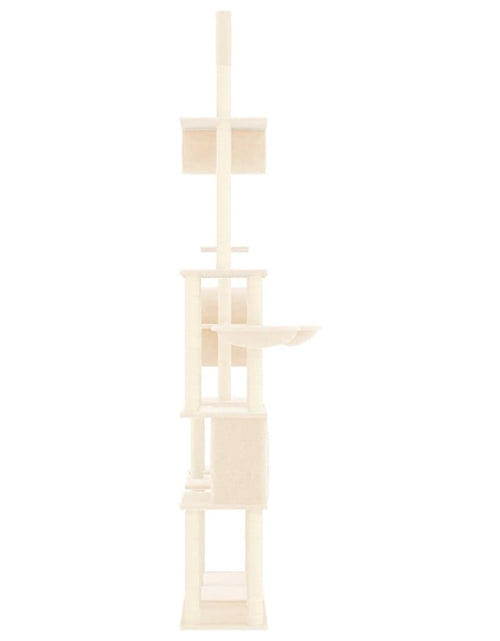 Încărcați imaginea în vizualizatorul Galerie, Ansamblu de pisici cu stâlpi din funie de sisal, crem, 279 cm Lando - Lando
