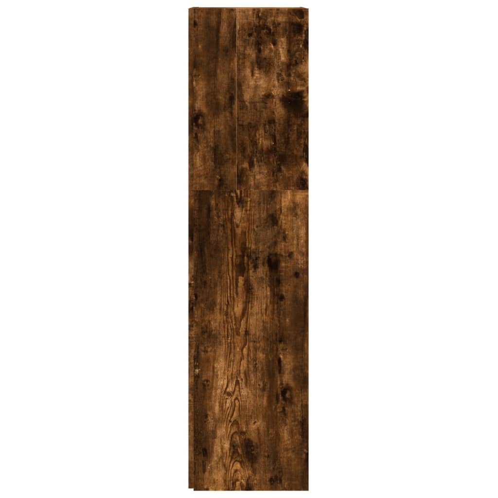 Dulap colțar, stejar fumuriu, 33x33x132 cm, lemn prelucrat - Lando