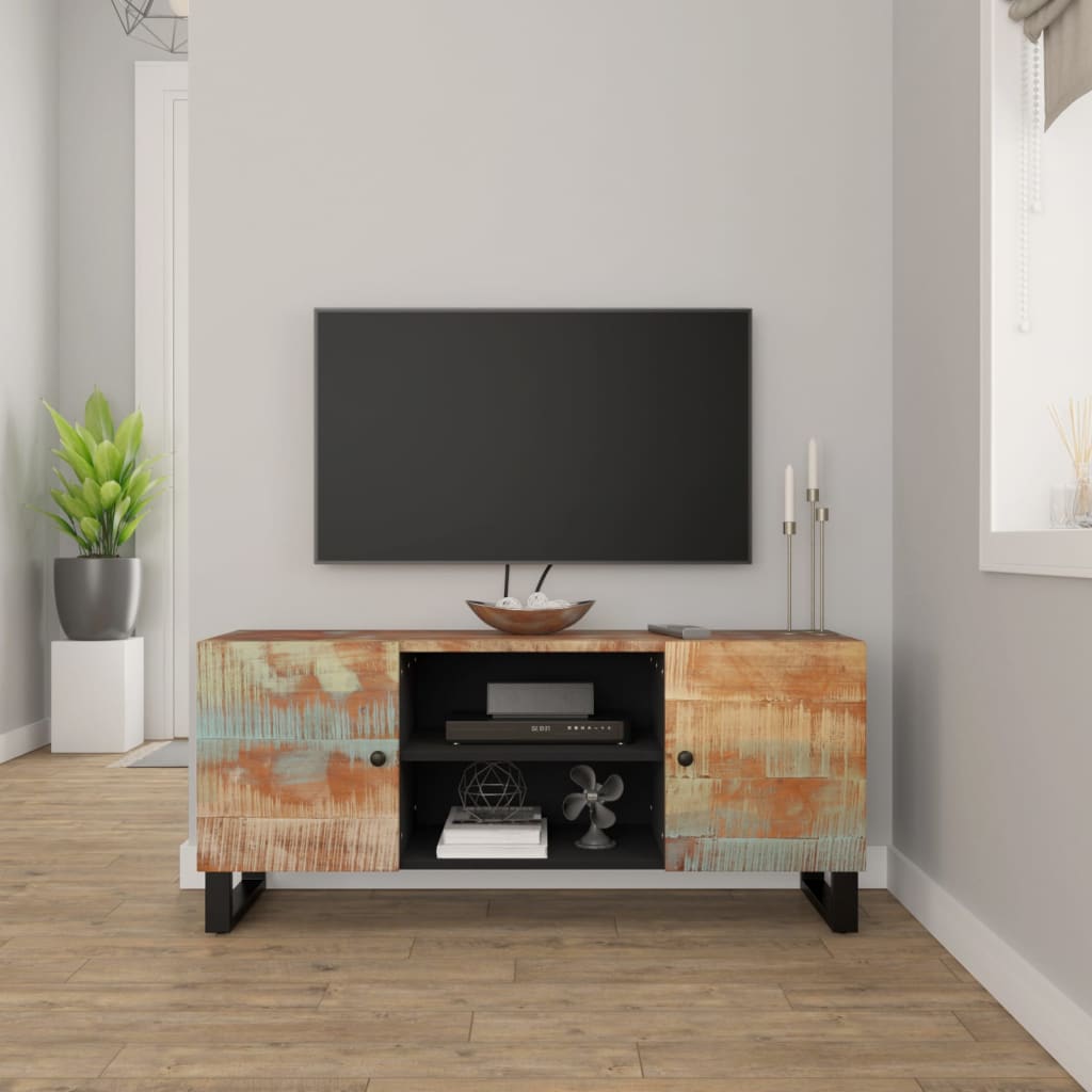 Comodă TV, 105x33x46 cm, lemn masiv reciclat Lando - Lando