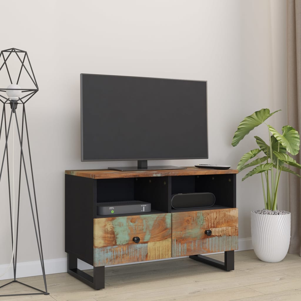 Comodă TV, 70x33x46 cm, lemn masiv reciclat Lando - Lando
