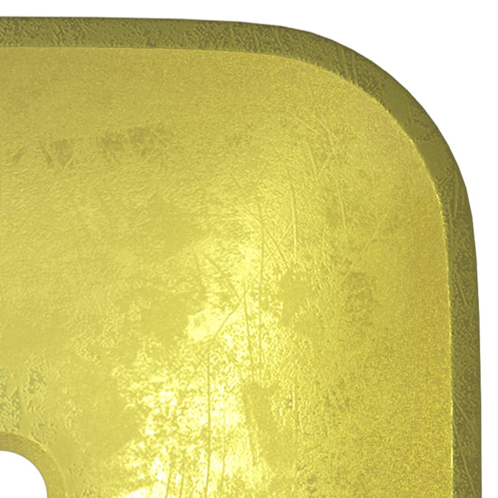 Chiuvetă din sticlă, auriu, 42x42x14 cm Lando - Lando