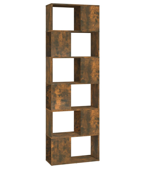 Încărcați imaginea în vizualizatorul Galerie, Lando-Bibliotecă/Separator de cameră, stejar fumuriu, 60x24x186 cm- mobila
