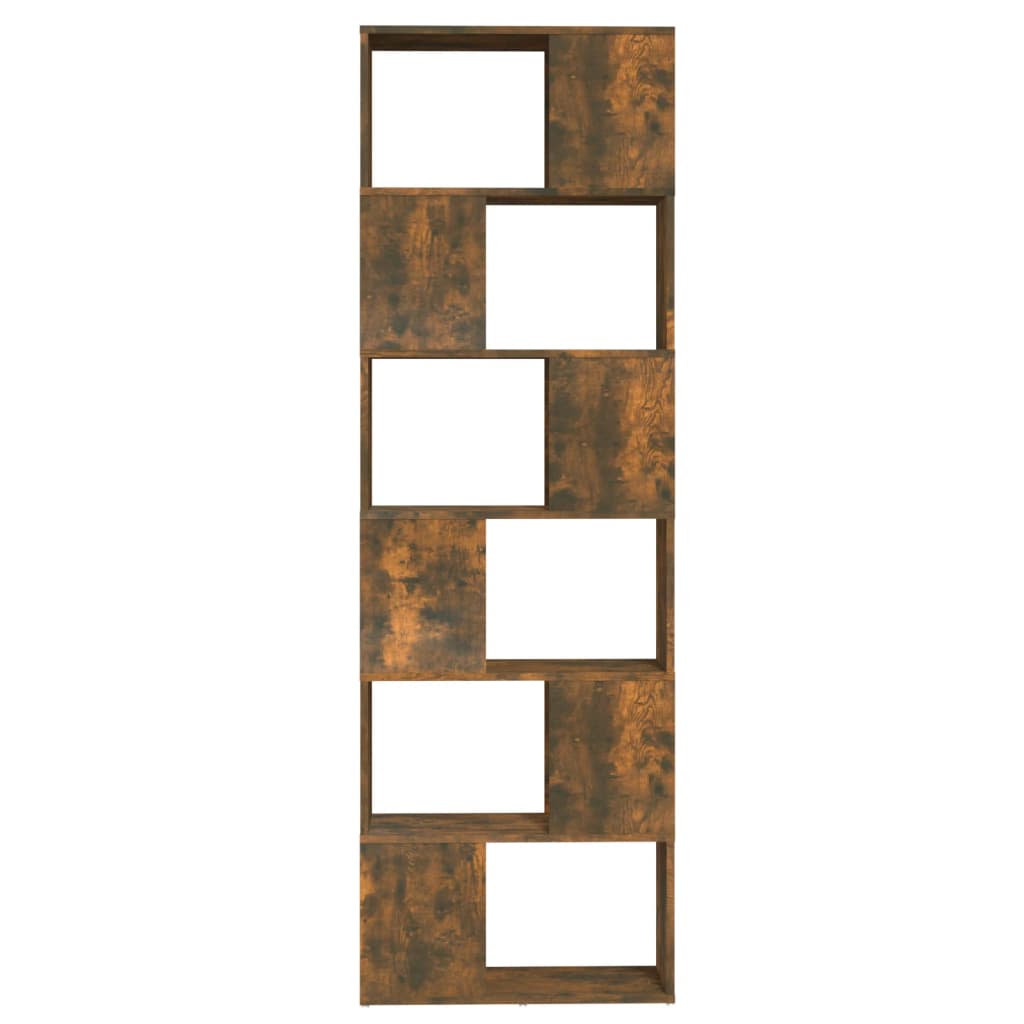 Bibliotecă/Separator de cameră, stejar fumuriu, 60x24x186 cm Lando - Lando