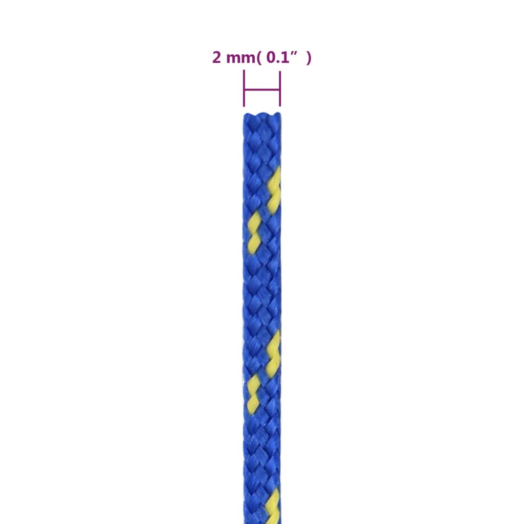 Frânghie de barcă, albastru, 2 mm, 250 m, polipropilenă Lando - Lando