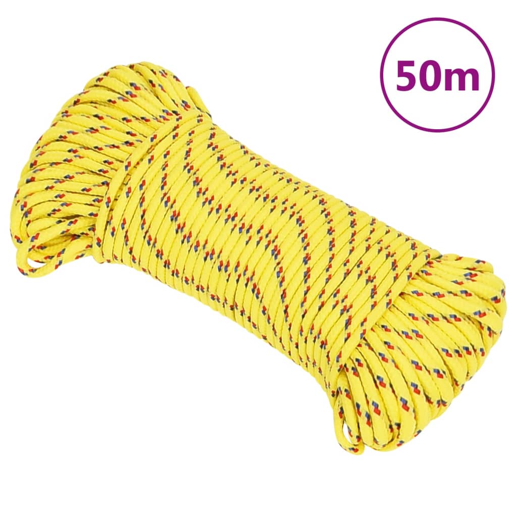 Frânghie de barcă, galben, 3 mm, 50 m, polipropilenă Lando - Lando