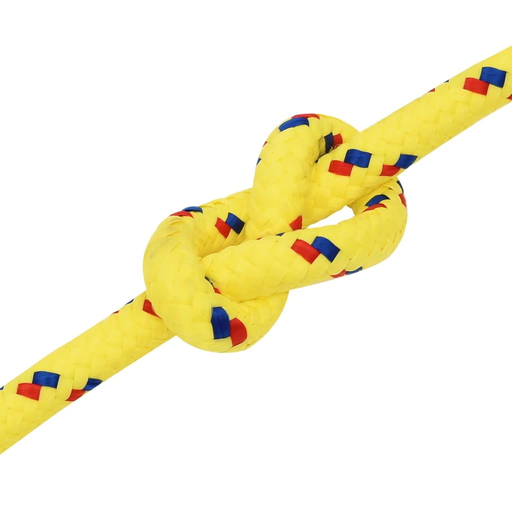 Frânghie de barcă, galben, 12 mm, 25 m, polipropilenă - Lando