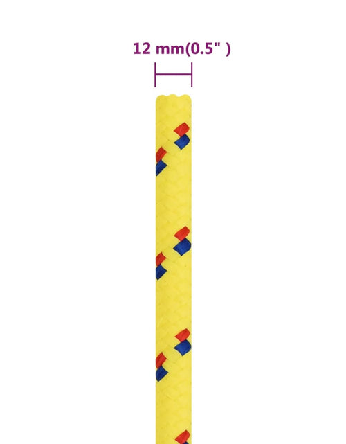 Загрузите изображение в средство просмотра галереи, Frânghie de barcă, galben, 12 mm, 250 m, polipropilenă - Lando
