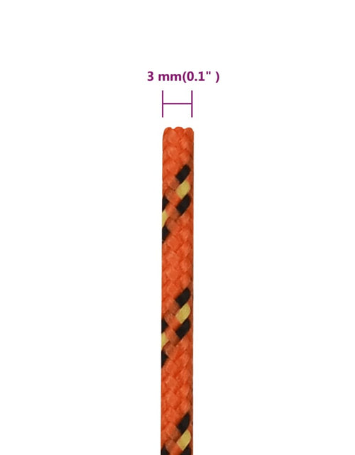 Загрузите изображение в средство просмотра галереи, Frânghie de barcă, portocaliu, 3 mm, 25 m, polipropilenă Lando - Lando
