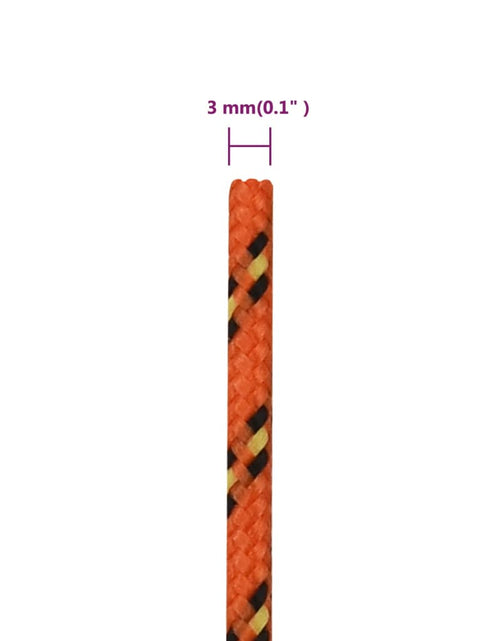 Загрузите изображение в средство просмотра галереи, Frânghie de barcă, portocaliu, 3 mm, 100 m, polipropilenă - Lando
