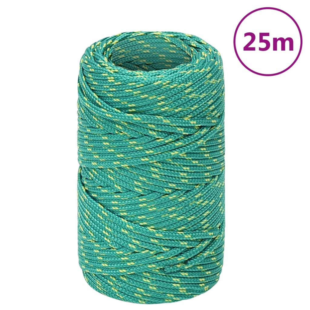 Frânghie de barcă, verde, 2 mm, 25 m, polipropilenă Lando - Lando