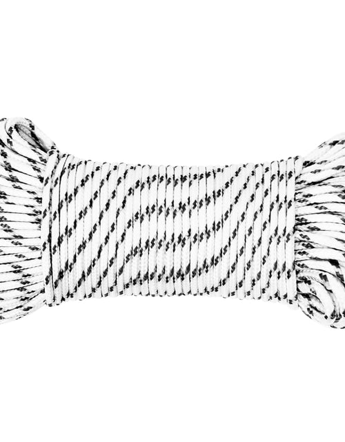 Загрузите изображение в средство просмотра галереи, Frânghie împletită pentru barcă, alb, 5 mm x 50 m, poliester Lando - Lando
