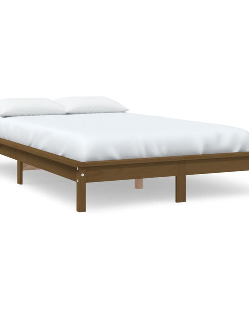Încărcați imaginea în vizualizatorul Galerie, Cadru de pat King Size 5FT maro miere 150x200 cm lemn masiv pin - Lando
