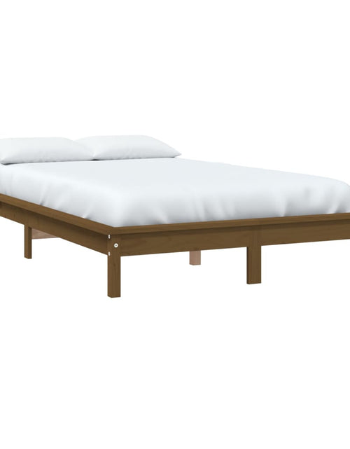 Încărcați imaginea în vizualizatorul Galerie, Cadru de pat King Size 5FT maro miere 150x200 cm lemn masiv pin - Lando
