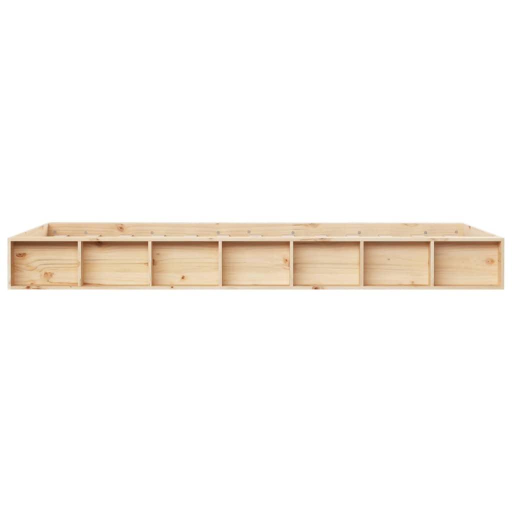 Cadru de pat mic single 2FT6, 75x190 cm, lemn masiv - Lando