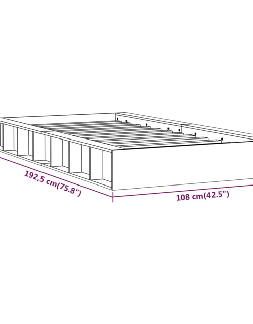 Încărcați imaginea în vizualizatorul Galerie, Cadru de pat single 3FT, alb, 90x190 cm, lemn masiv - Lando
