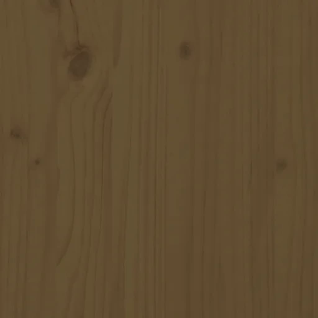 Cadru de pat, maro miere, 100x200 cm, lemn masiv - Lando