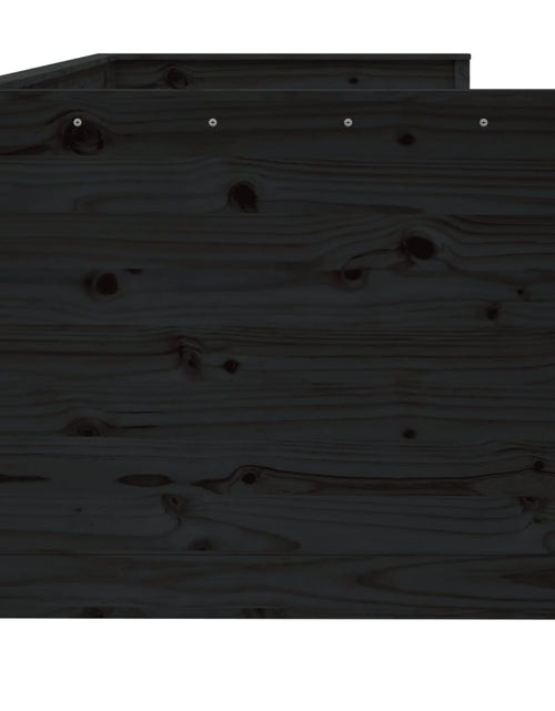 Încărcați imaginea în vizualizatorul Galerie, Pat de zi, negru, 100x200 cm, lemn masiv de pin - Lando
