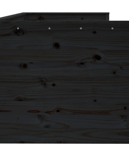 Încărcați imaginea în vizualizatorul Galerie, Pat de zi, negru, 90x200 cm, lemn masiv de pin - Lando
