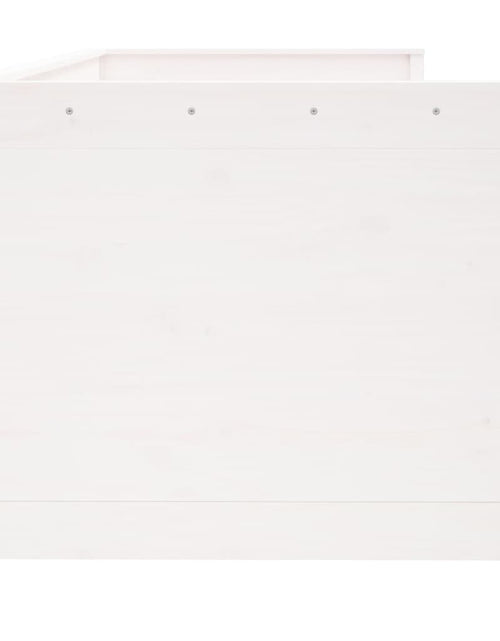 Загрузите изображение в средство просмотра галереи, Pat de zi, alb, 80x200 cm, lemn masiv de pin - Lando
