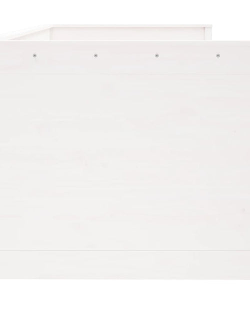 Загрузите изображение в средство просмотра галереи, Pat de zi, alb, 90x190 cm, lemn masiv de pin - Lando
